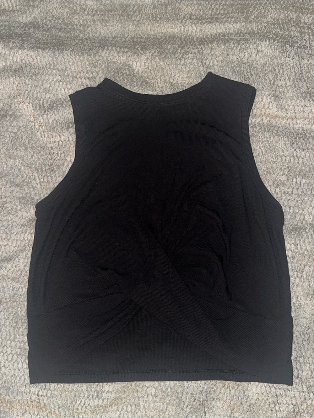 NWOT All in Motion Women’s Black Sleeveless Twist-Front Tank Top